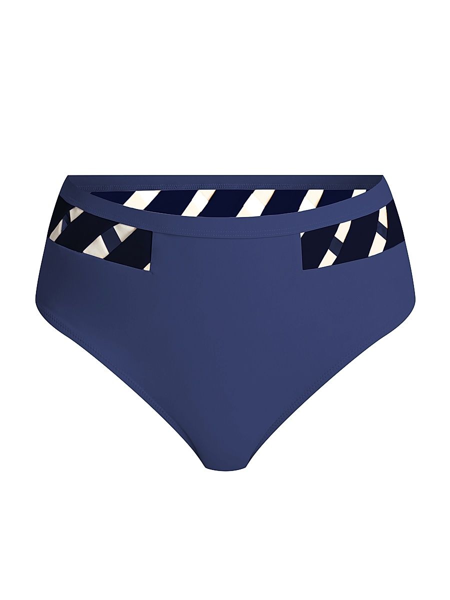 Women's Martinique High-Rise Bikini Bottoms - Navy - Size XL