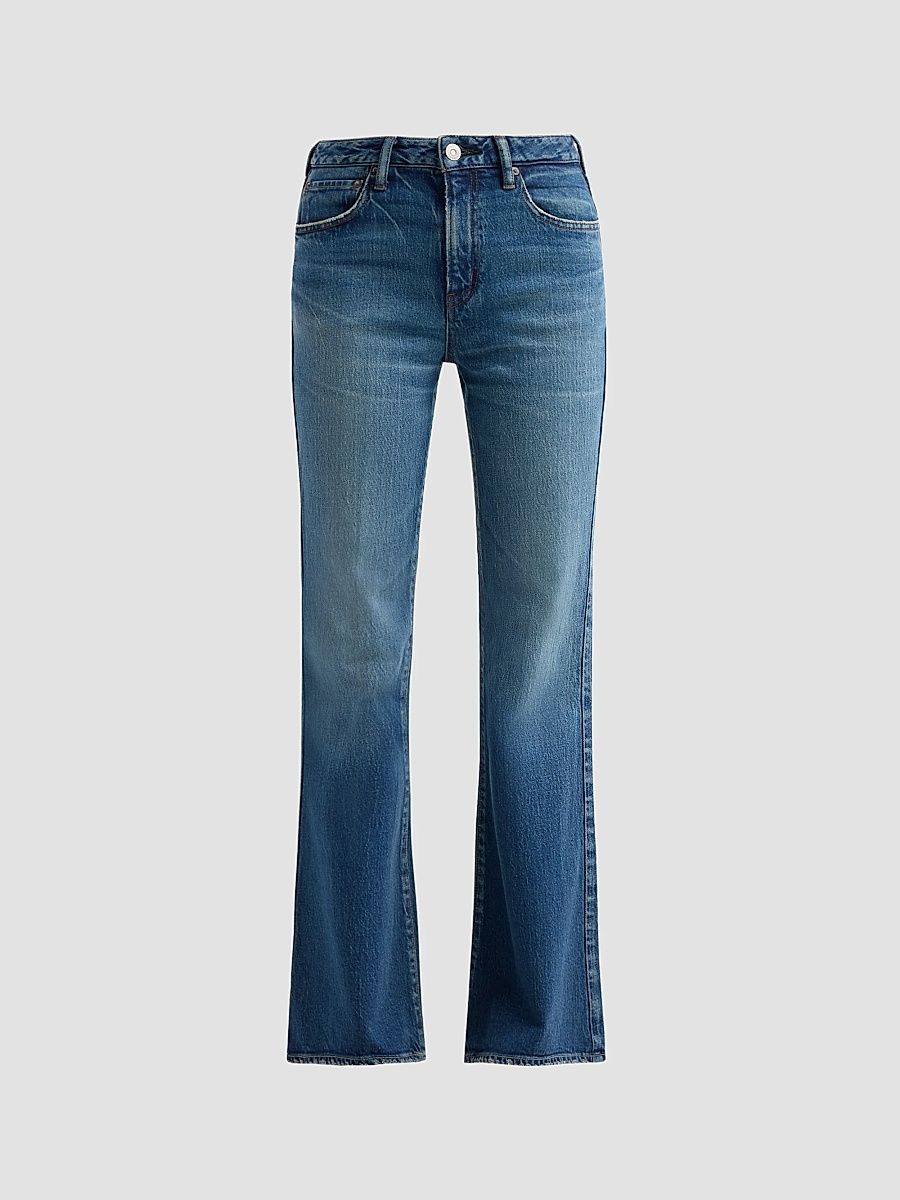 Moussy Vintage Women's 70s Flared Jeans - Blue - Size 31