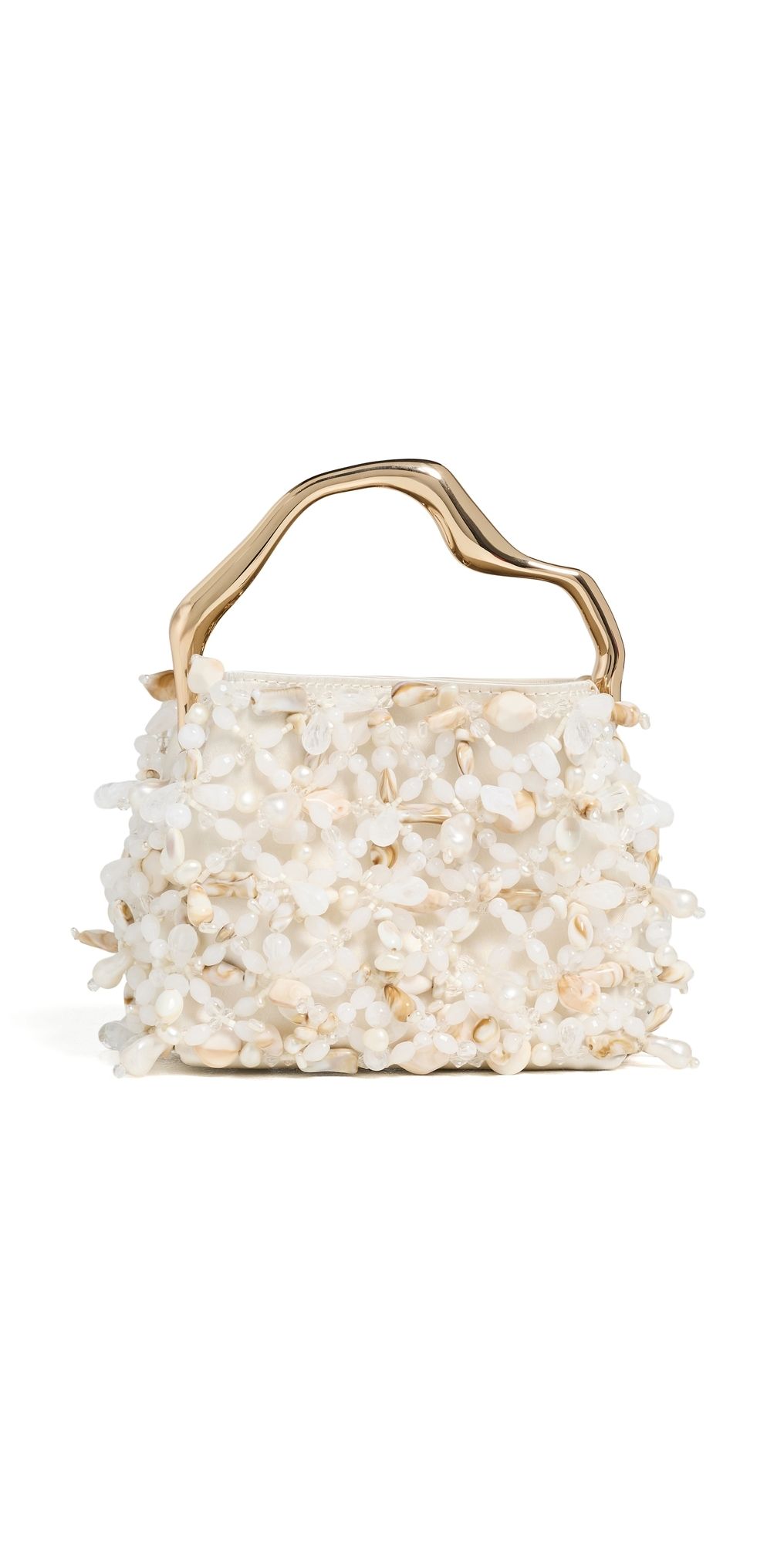 Cult Gaia Solene Mini Top Handle Bag Off White Multi One Size