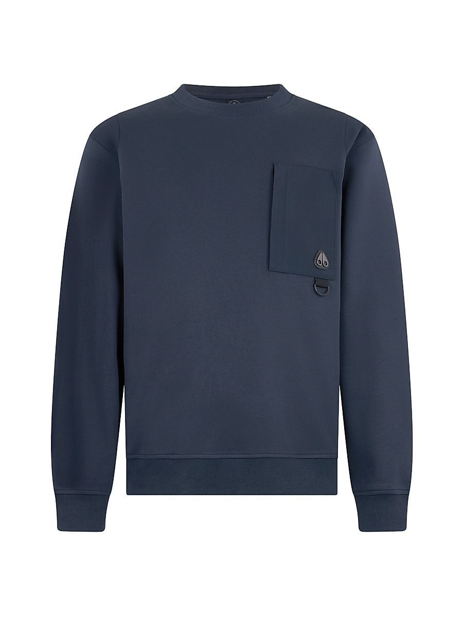 Men's Interlock Sportswear Dalon Cotton Crewneck Sweatshirt - Navy - Size XXL