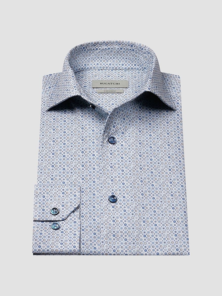 Men's OoohCotton Devon Long-Sleeve Shirt - Air Blue - Size XL