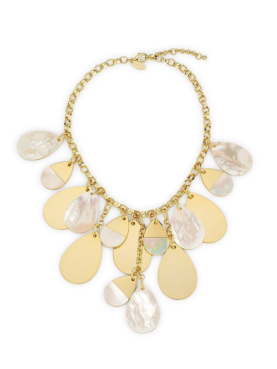 Women's Mother-Of-Pearl Karina Goldtone Charm Necklace - Mother Of Pearl