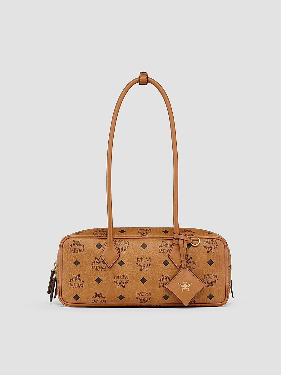 Women's Aren Small E/W Shouler Bag - Cognac