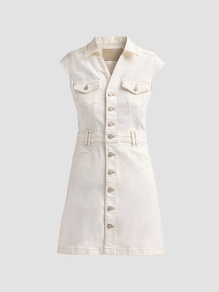 Women's Jaxsyn Denim Minidress - Toasted Ecru - Size 12