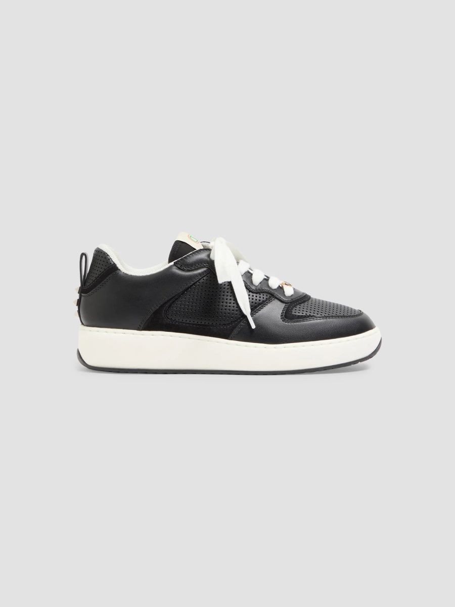 Valentino Men's Riseone Sneakers in Nappa Calfskin - Black - Size 13