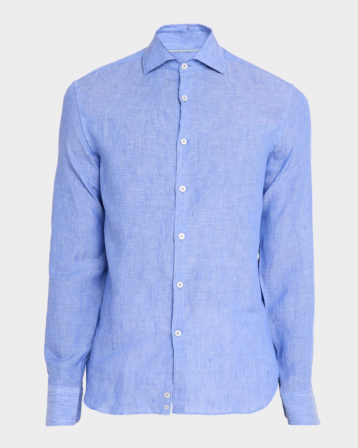 Men & apos;s Solid Linen Sport Shirt