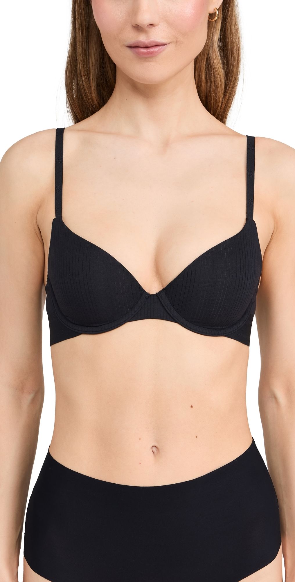 Wolford Lightly Lined Demi Bra Black 38A