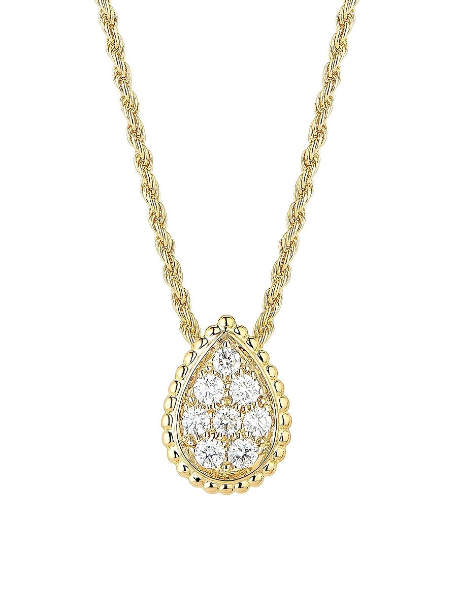 Women's Serpent Bohème 18K Yellow Gold & 0.32 TCW Diamond Pendant Necklace - Diamond Yellow Gold