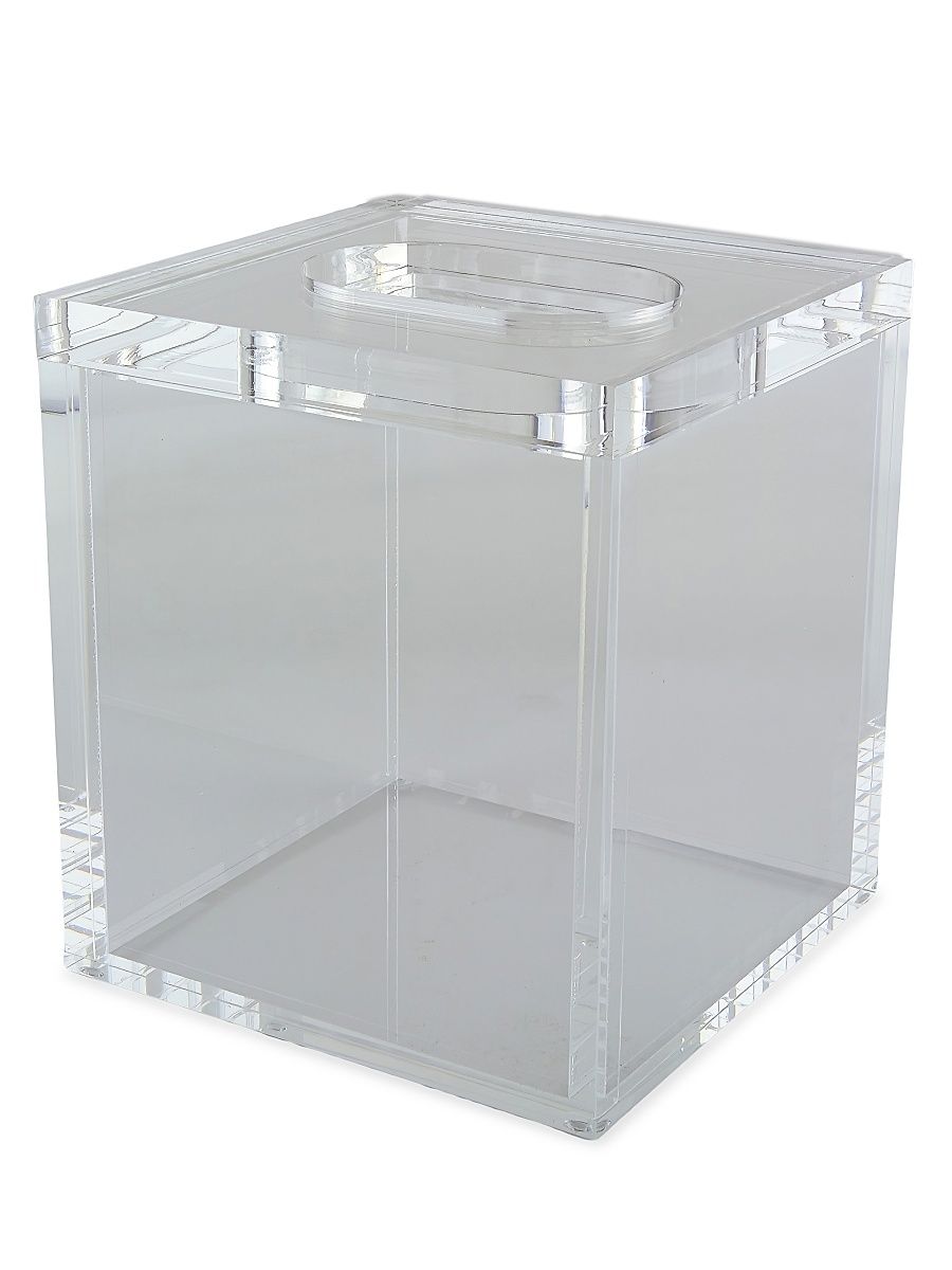 Lucite Tissue Box Cover - Clear