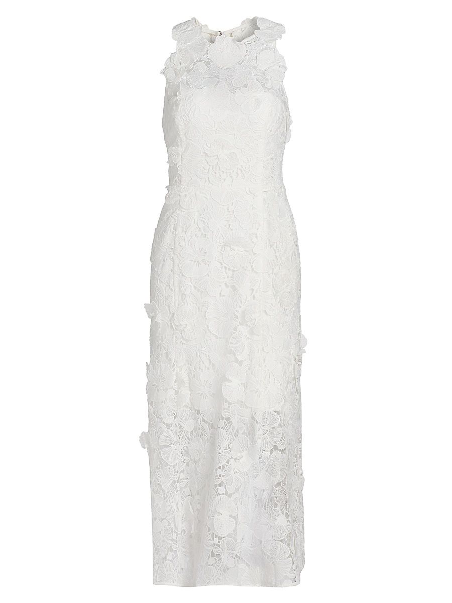 Women's Samara Lace Midi Dress - Ivory - Size XL