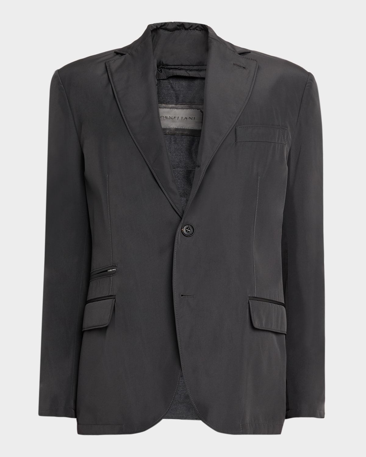 Men & apos;s Technical Fabric Single-Breasted Blazer
