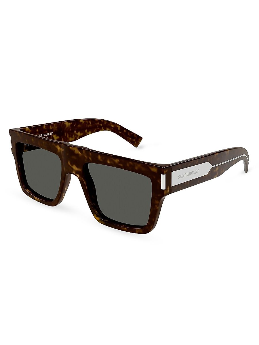 Men's Naked Wirecore 55MM Square Sunglasses - Havana