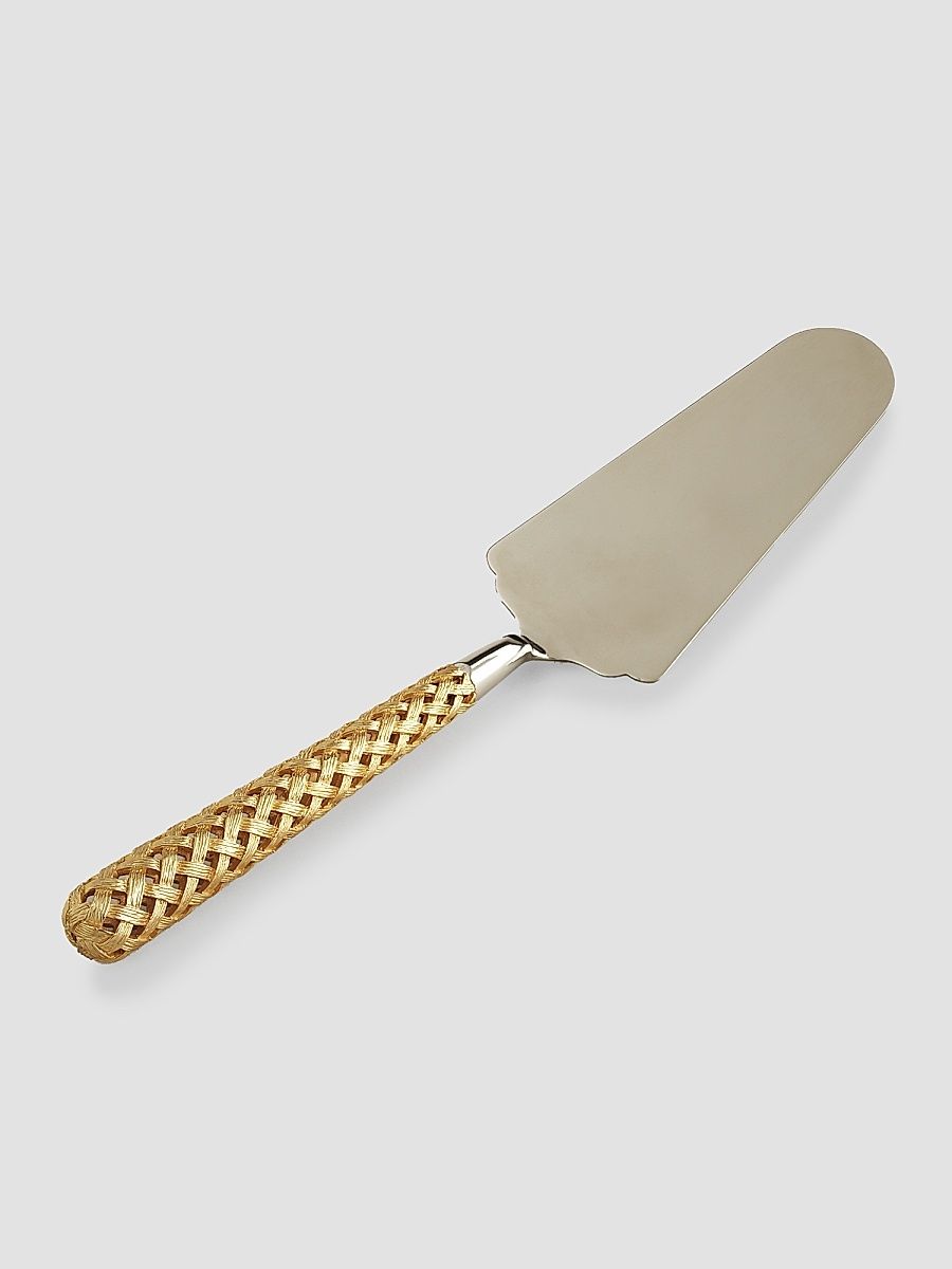 Braid Cake Server - Gold