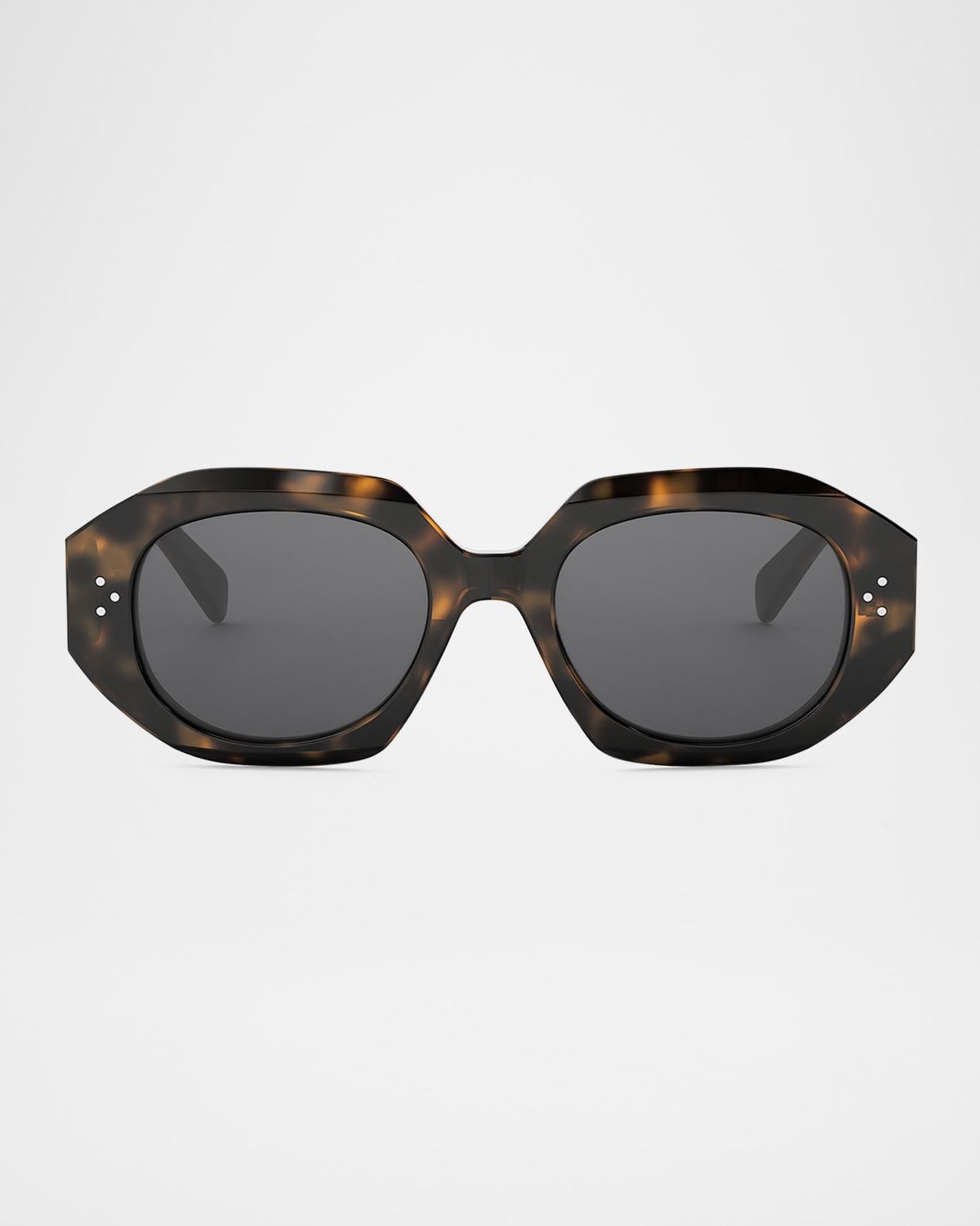 3 Dot Geometric Square Sunglasses