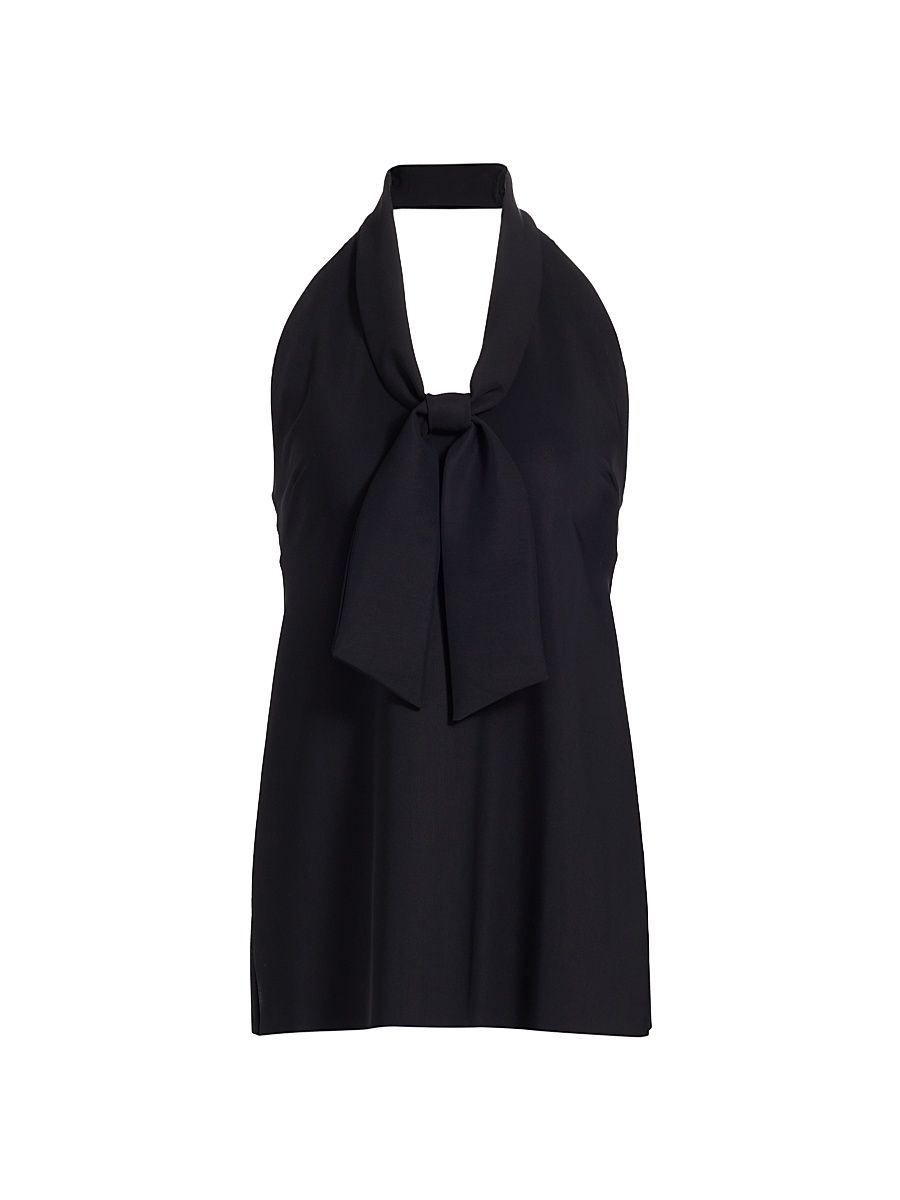 Women's Bambil Halterneck Top - Black - Size 10
