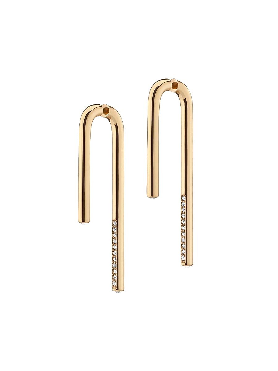 Women's Celeste 12K Goldplated & Crystal Drop Earrings - Gold