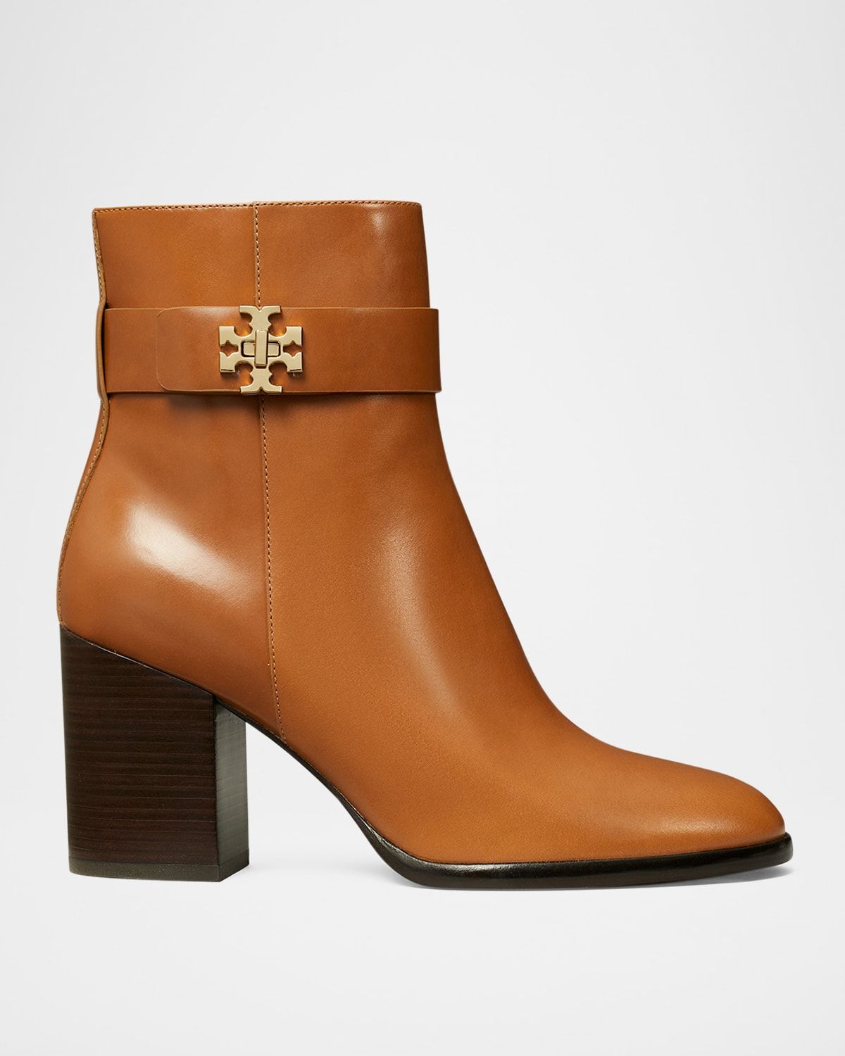 Turnlock Leather Ankle Boots