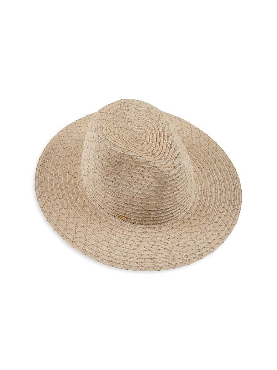 Women's Courtney Packable Fedora - Natural Gold