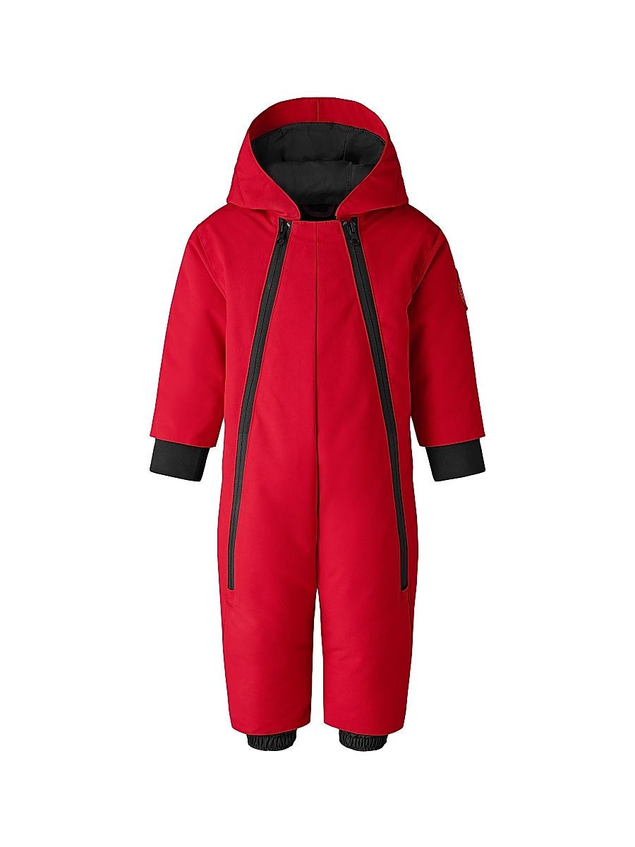 Baby's Lamb Puffer Snowsuit - Red - Size 6 Months