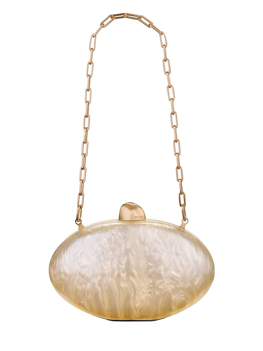 Women's Eviana Pearlized Clutch - Ivory