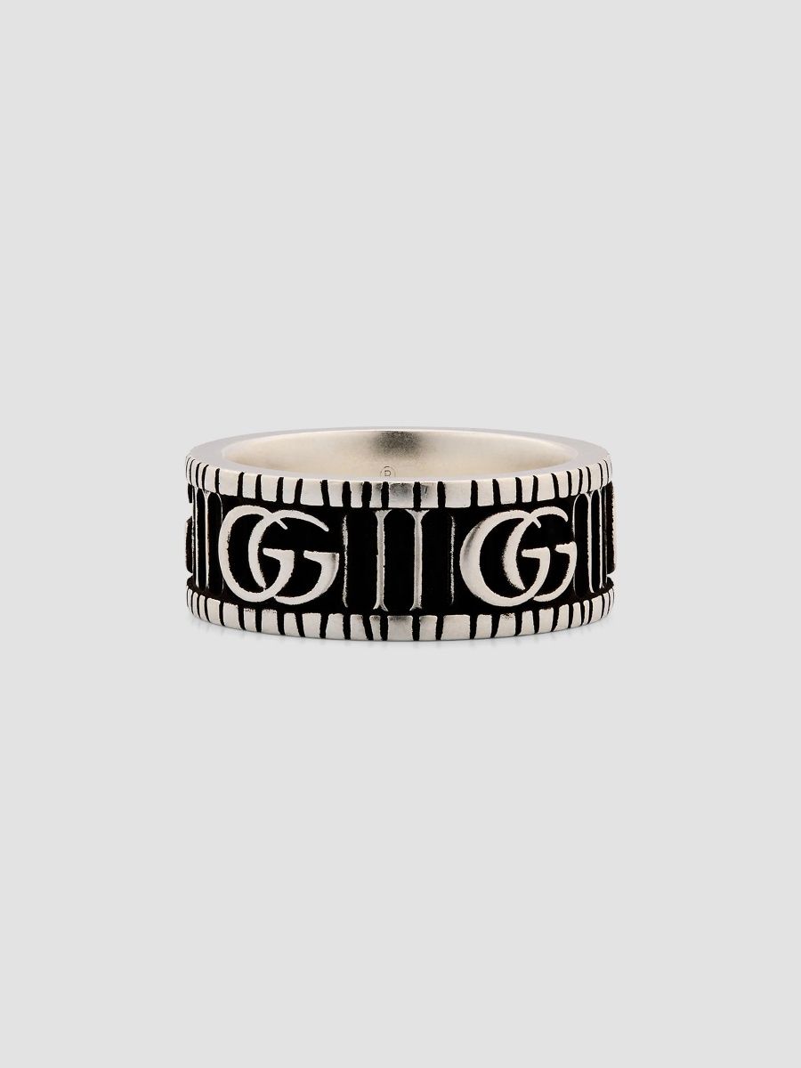 Gucci Women's GG Marmont Sterling Silver Ring - Size 7
