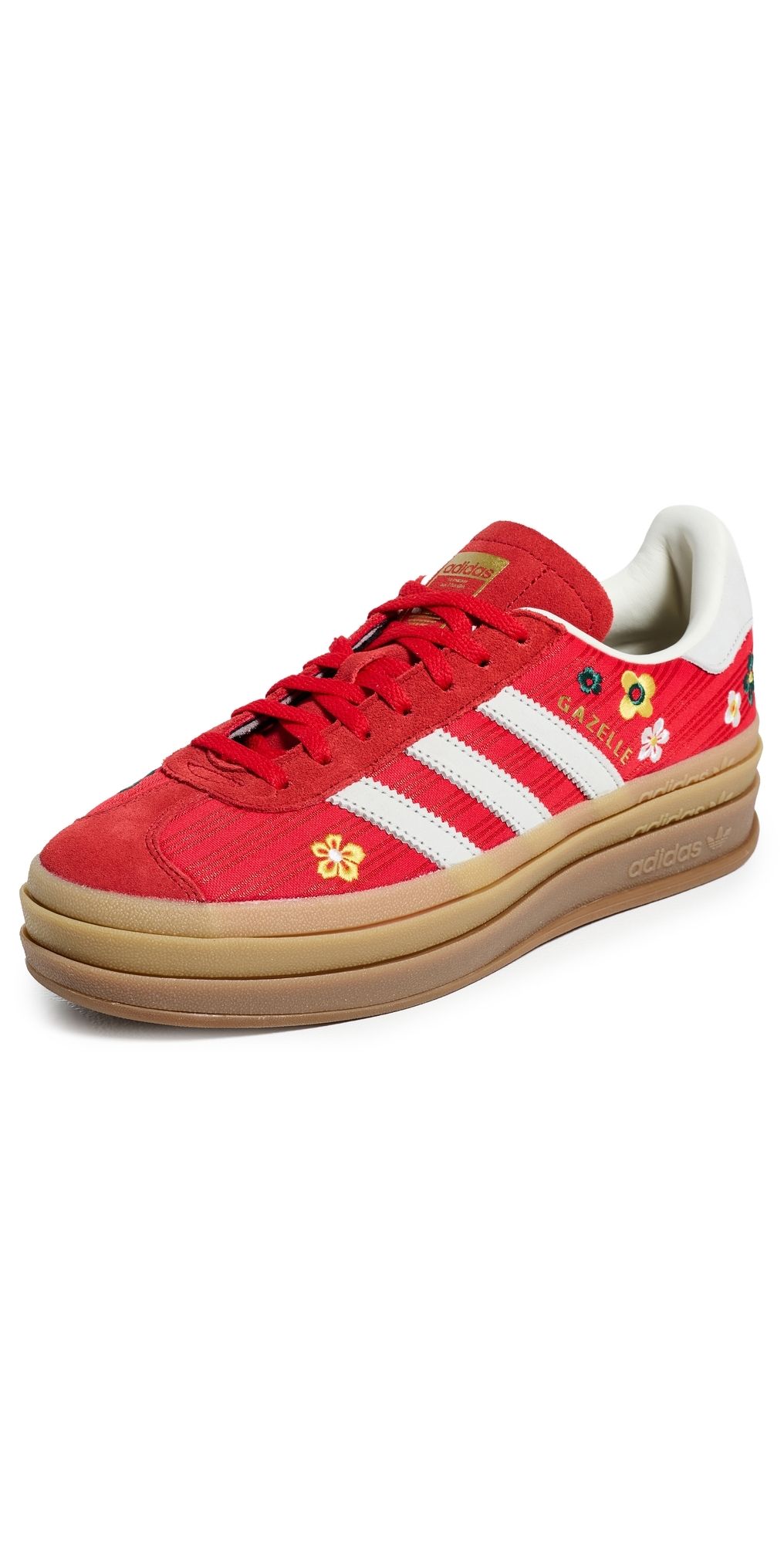 adidas Gazelle Bold Sneakers Scarlet/Off White/Eqt Yellow 5.5