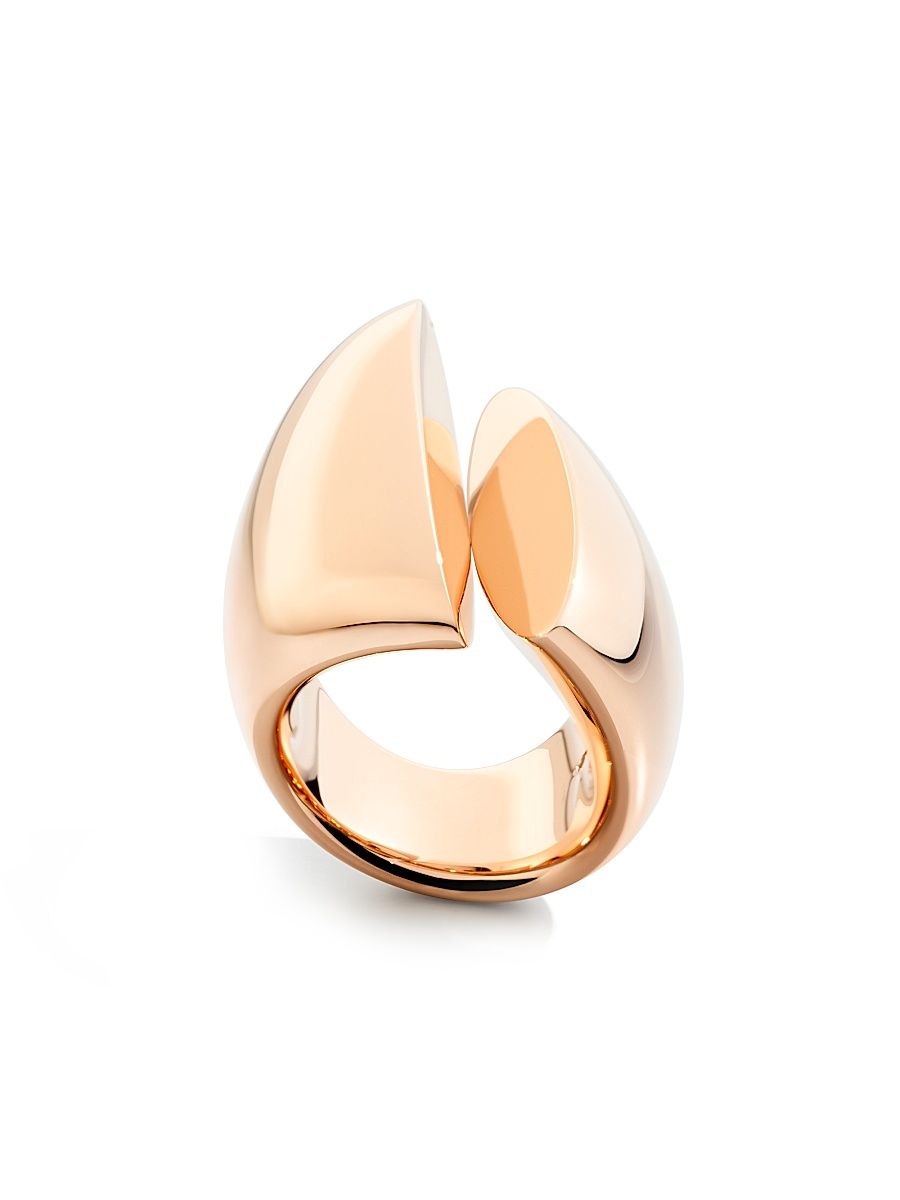 Women's Eclisse 18K Rose Gold Ring - Size 6.75