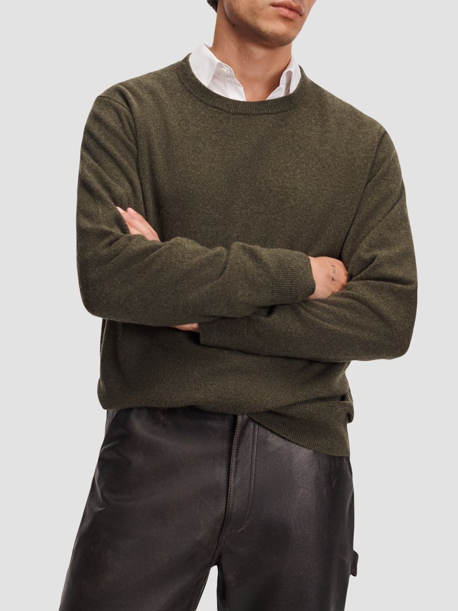rag & bone Men's 365 Merino Wool Sweater - Army - Size XL