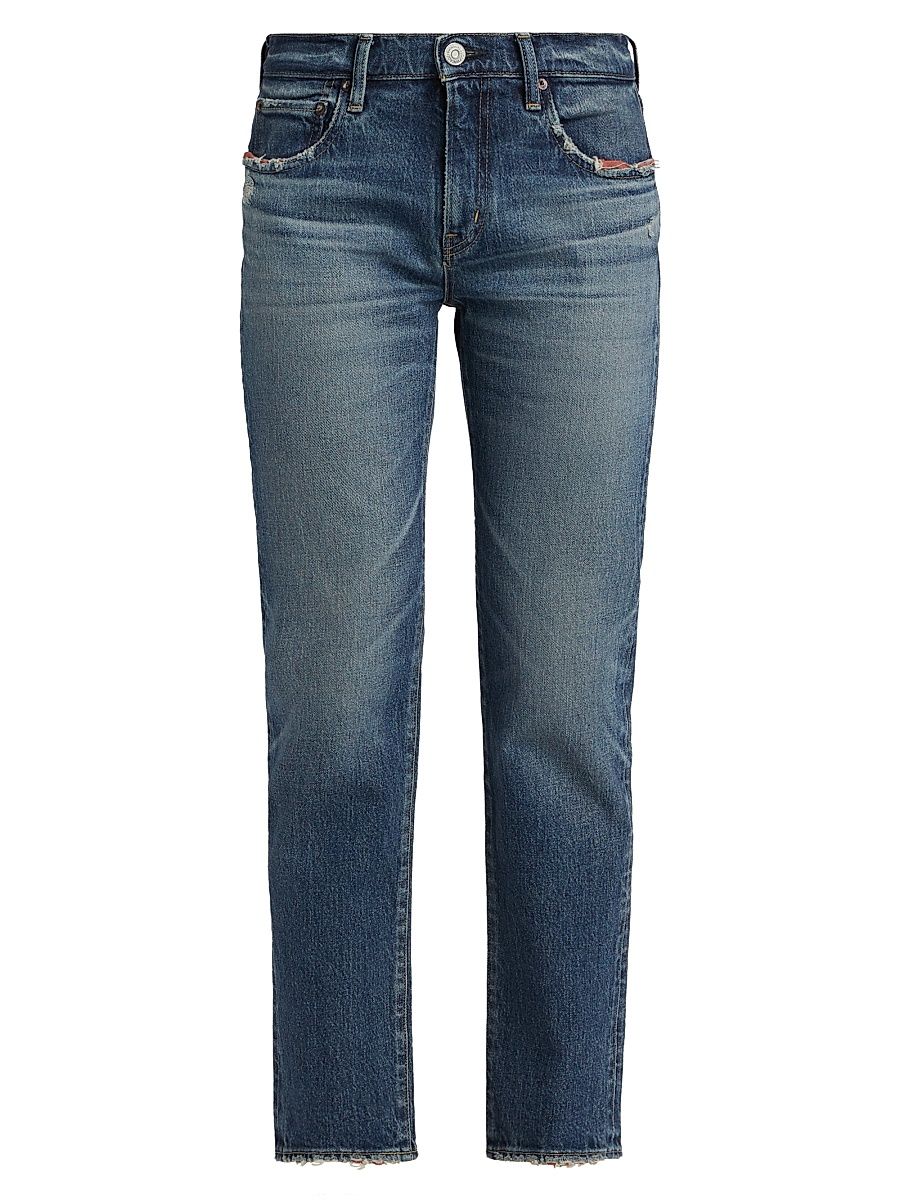 Women's Ensley Slim-Straight Low-Rise Jeans - Blue - Size 25