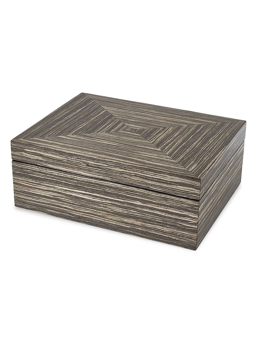 Wood Jewelry Box - Gray
