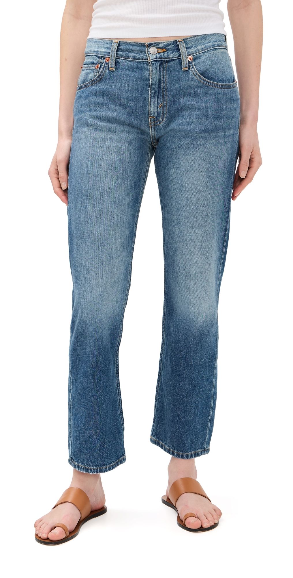 RE/DONE Blondie Crop Jeans Mendocino Indigo 23
