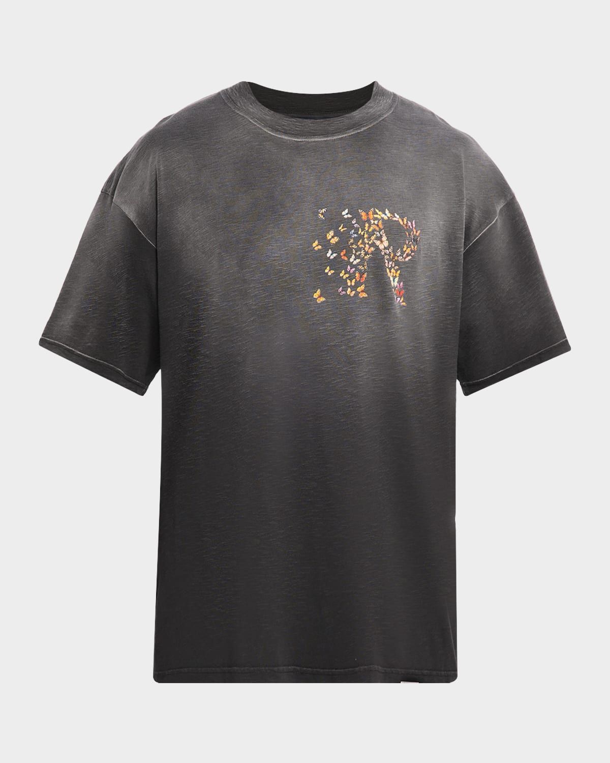 Men & apos;s Butterfly Initial Relaxed Cotton T-Shirt