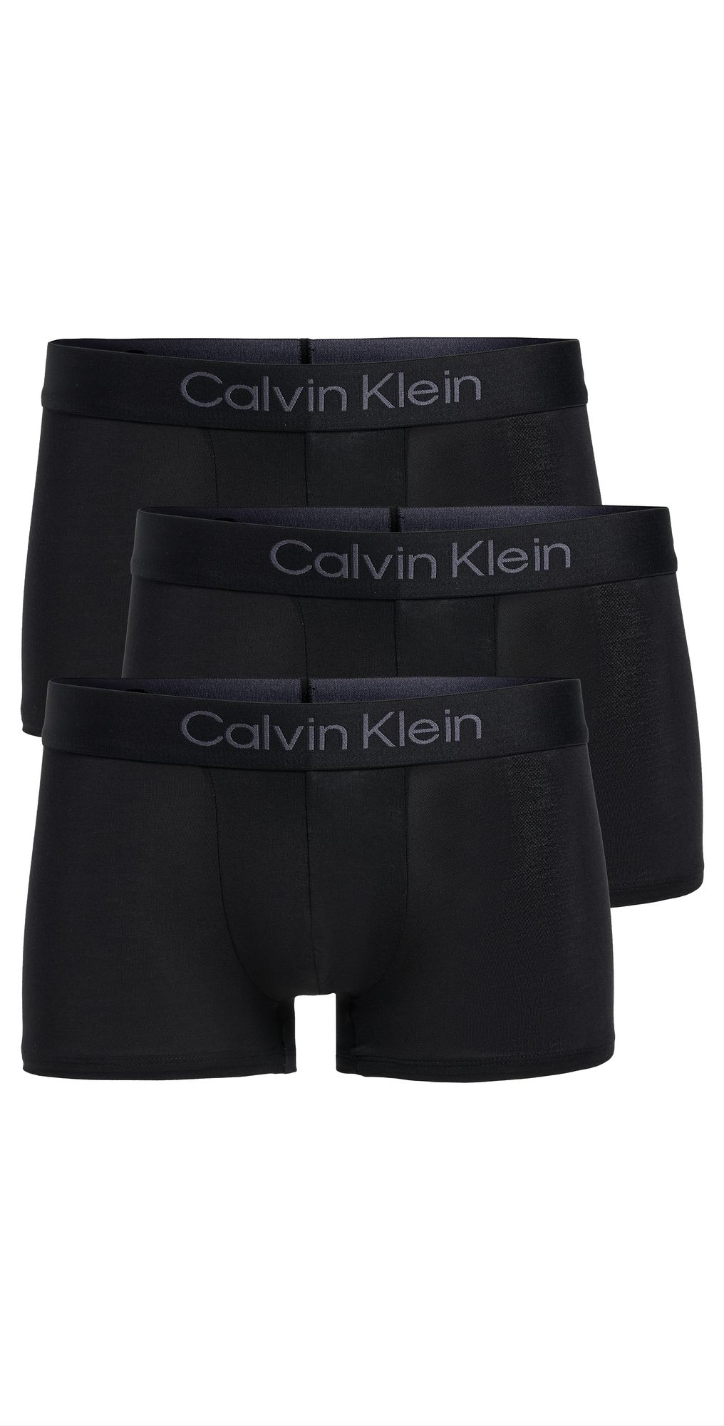 Calvin Klein Underwear Ultra Soft Modal 3-Pack Trunks Black XL