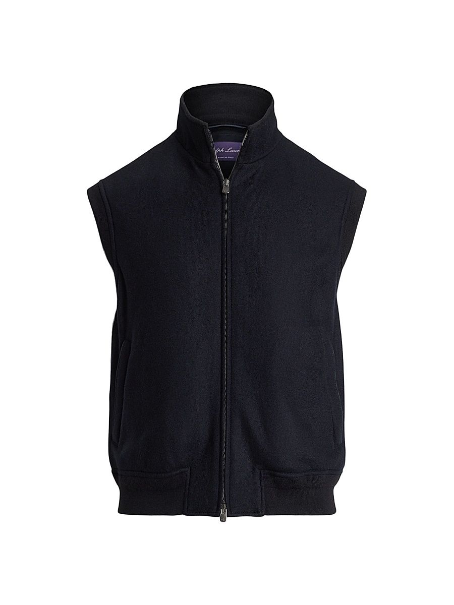 Men's Felton Cashmere-Blend Vest - Classic Chairman Navy - Size XXL