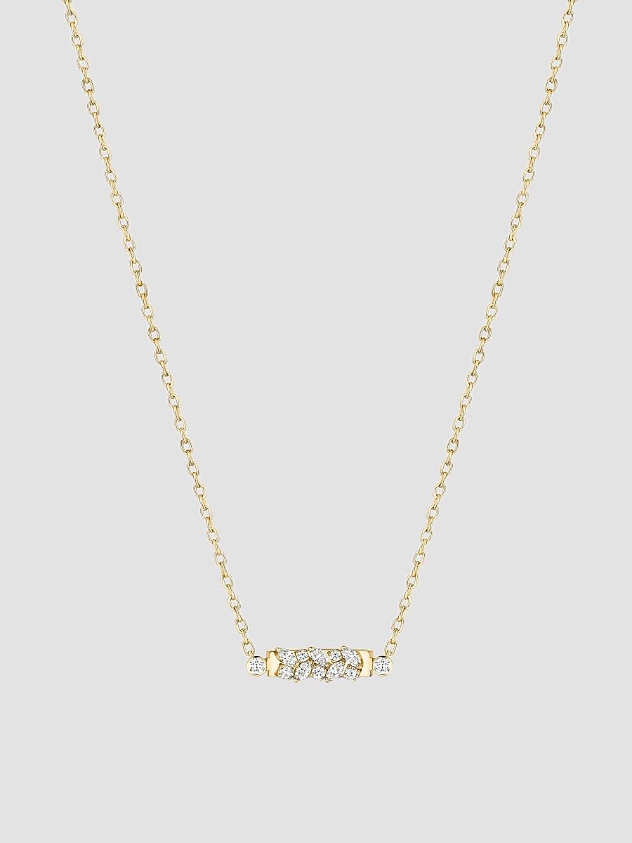 Women's Mood Soiree 18K Yellow Gold & 0.36 TCW Diamond Bar Pendant Necklace - Yellow Gold