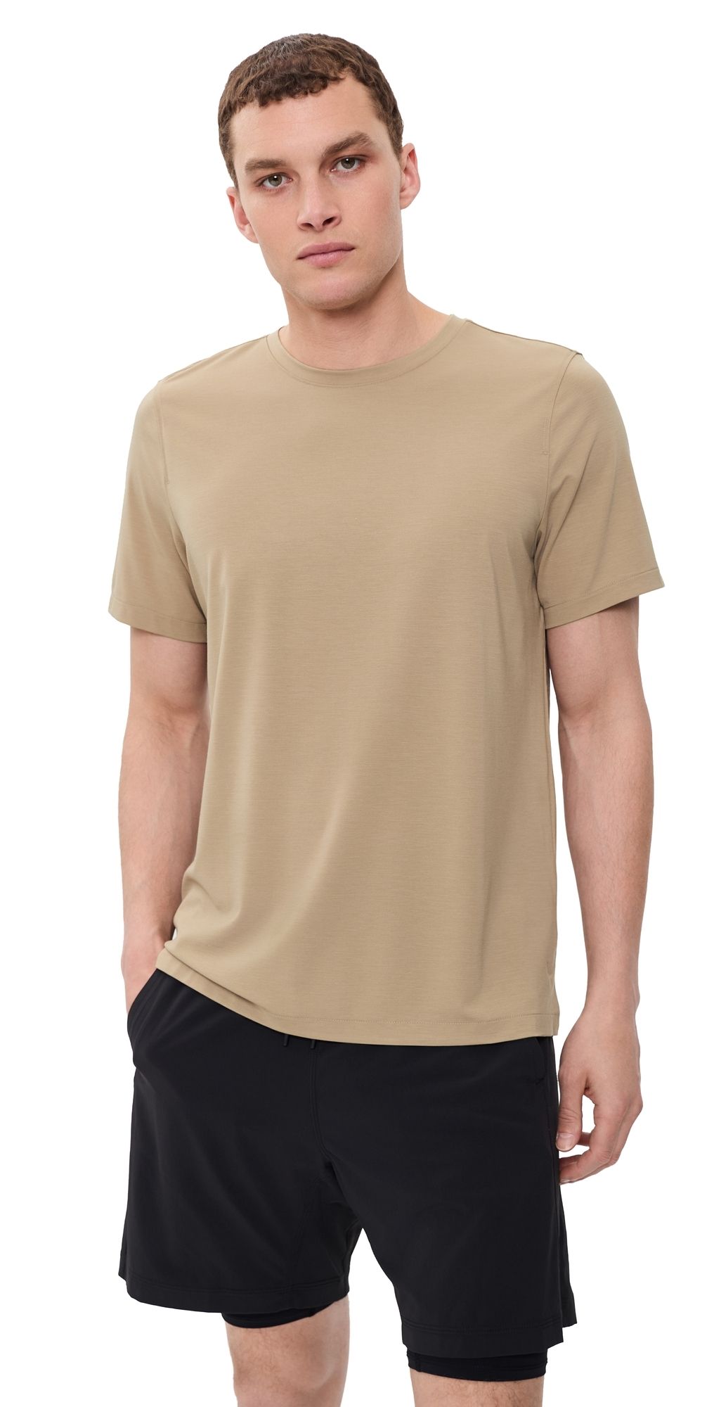 Rhone Elevated Modern Tee Teak Brown L