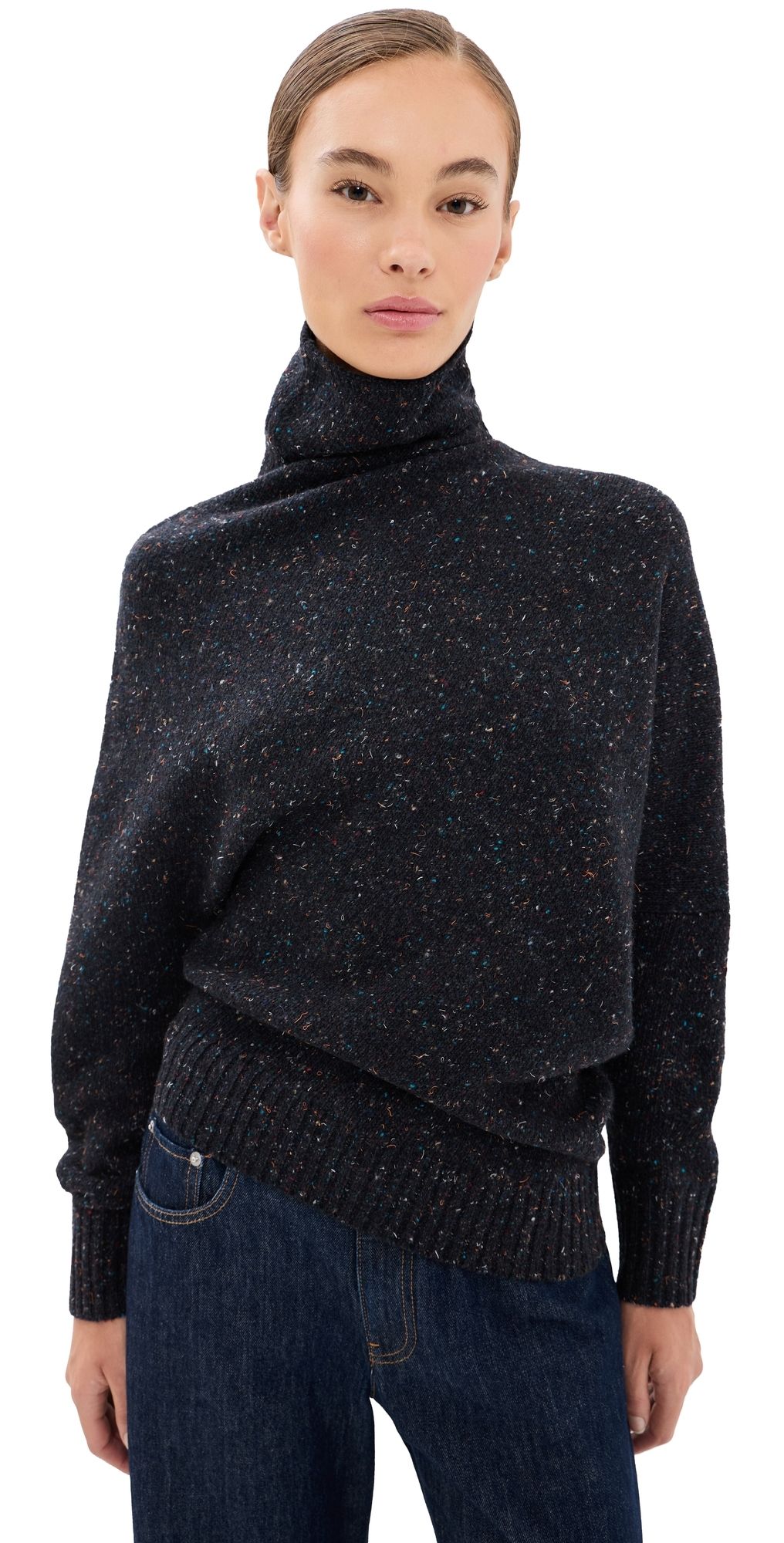 Proenza Schouler Abie Wool Sweater Black multi XS