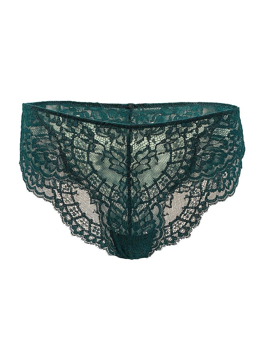 Women's Belle Fleur Bikini-Cut Brief - Emerald - Size XL