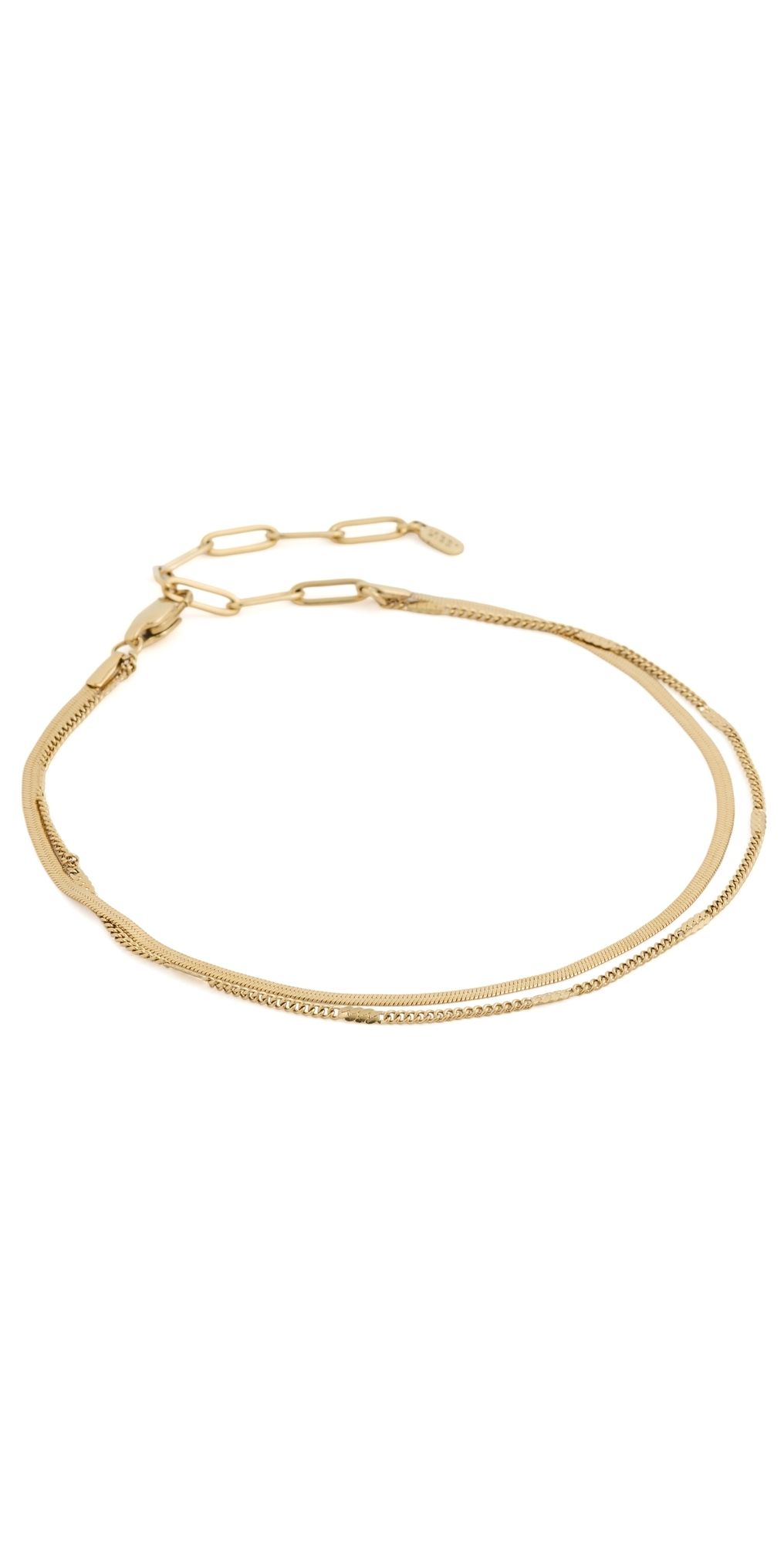 JENNY BIRD Surfside Anklet High Polish Gold One Size