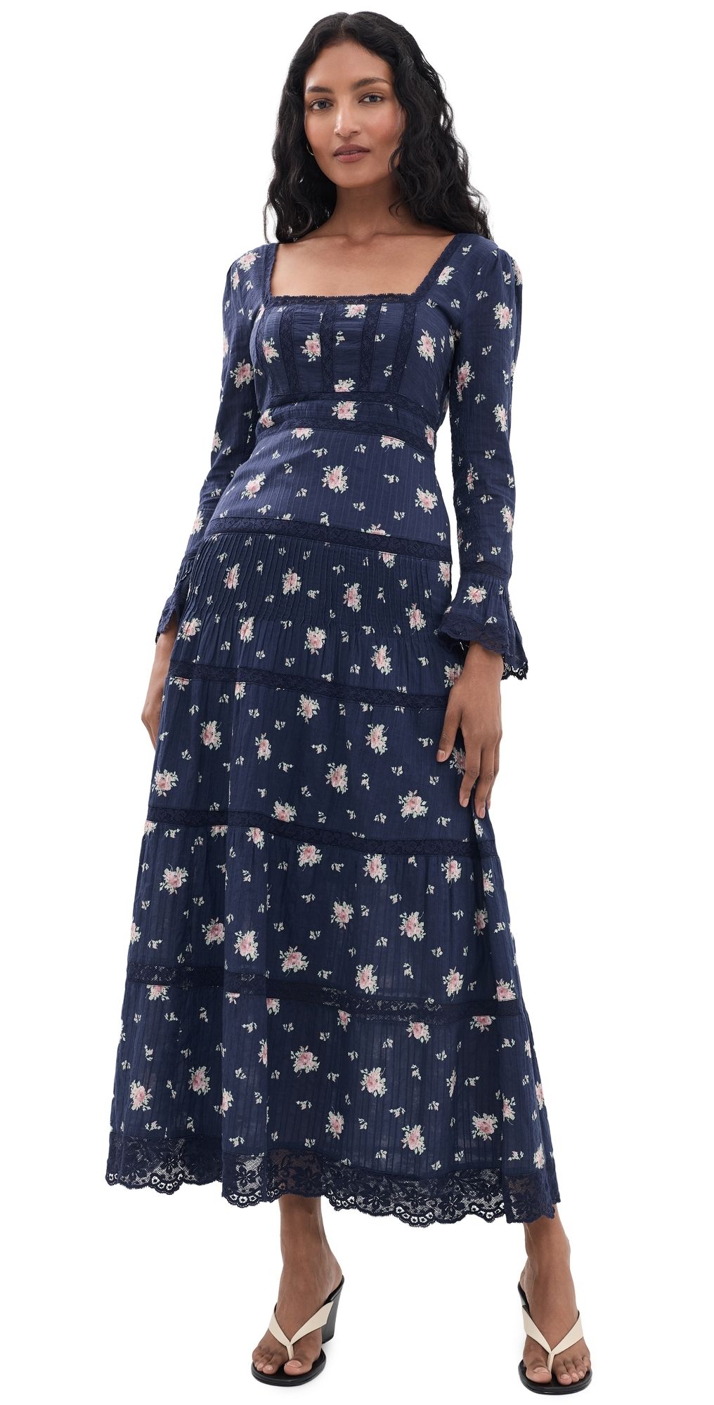 LoveShackFancy Ivelle Dress Inkwash 2