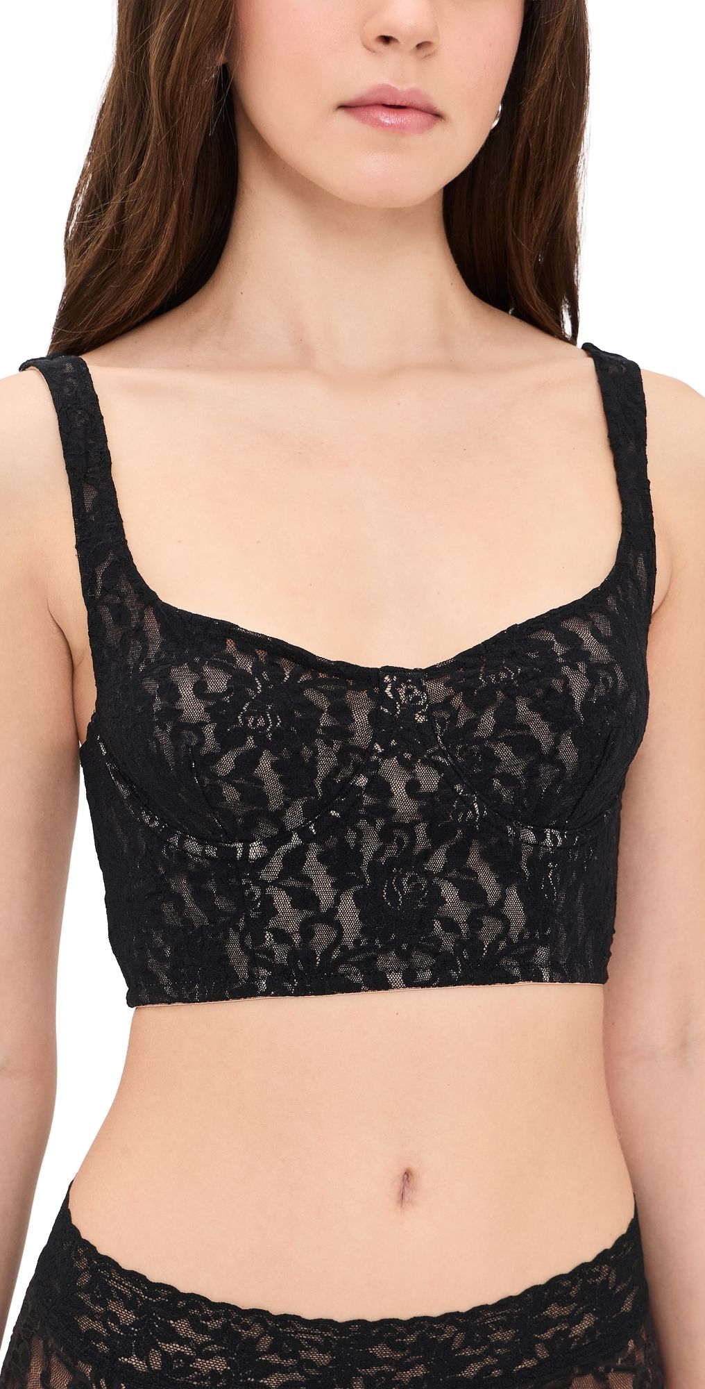 Hanky Panky Underwire Cropped Camisole Black L