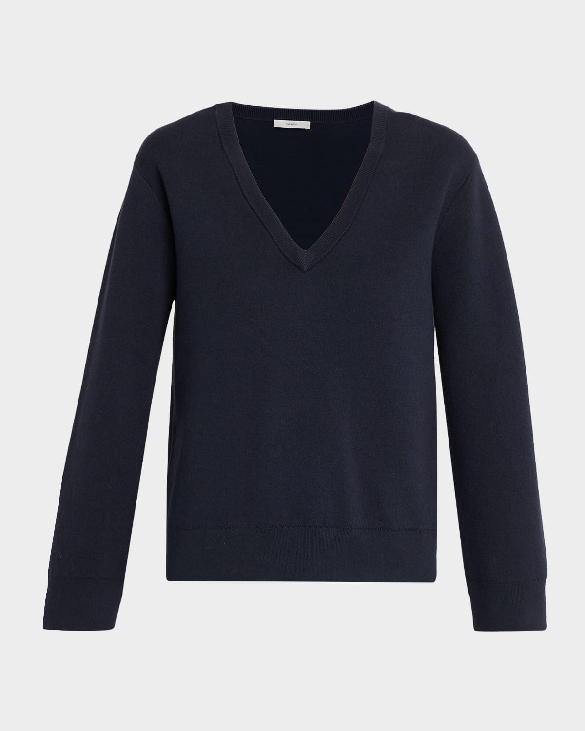 Double-Face Cashmere V-Neck Sweater