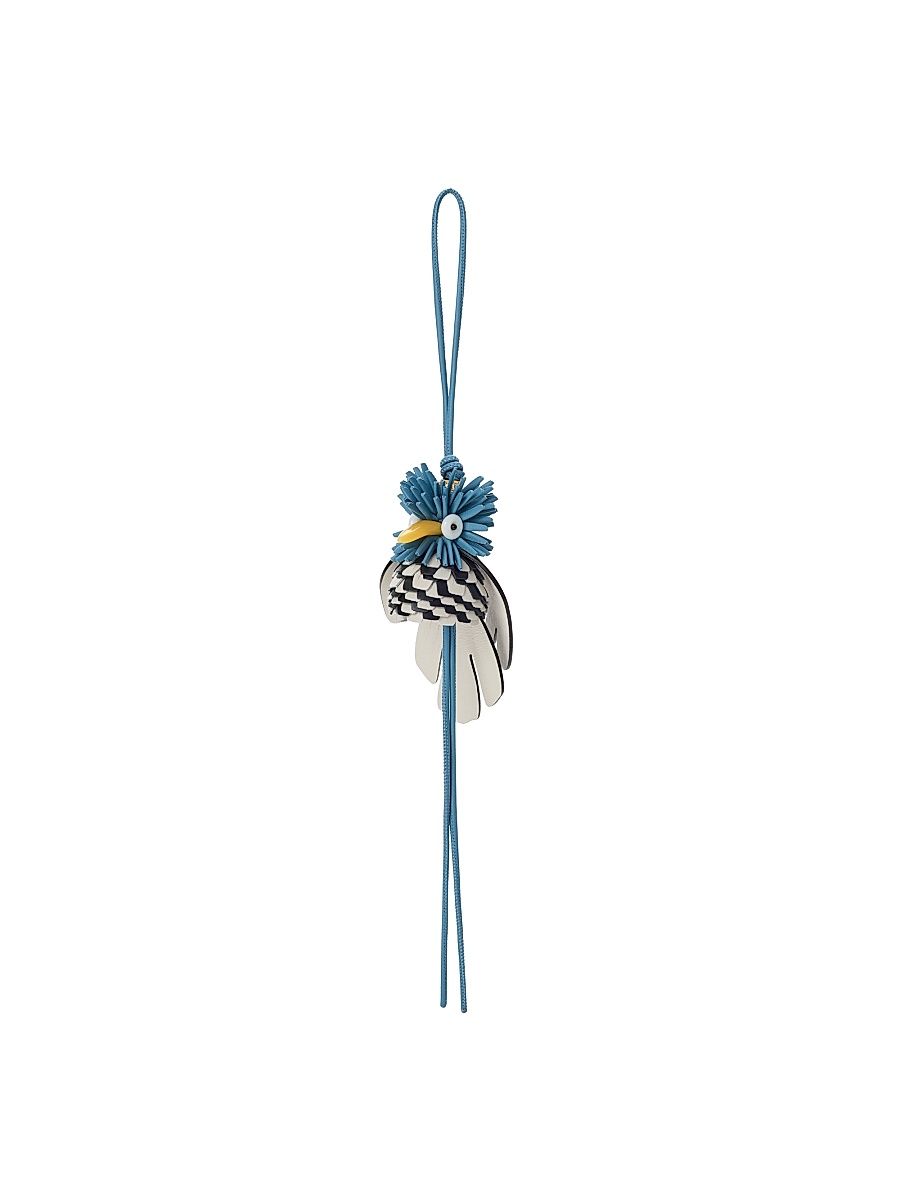 Women's LOEWE x Paula's Ibiza Hoopoe Bird Leather Charm - Blue Black