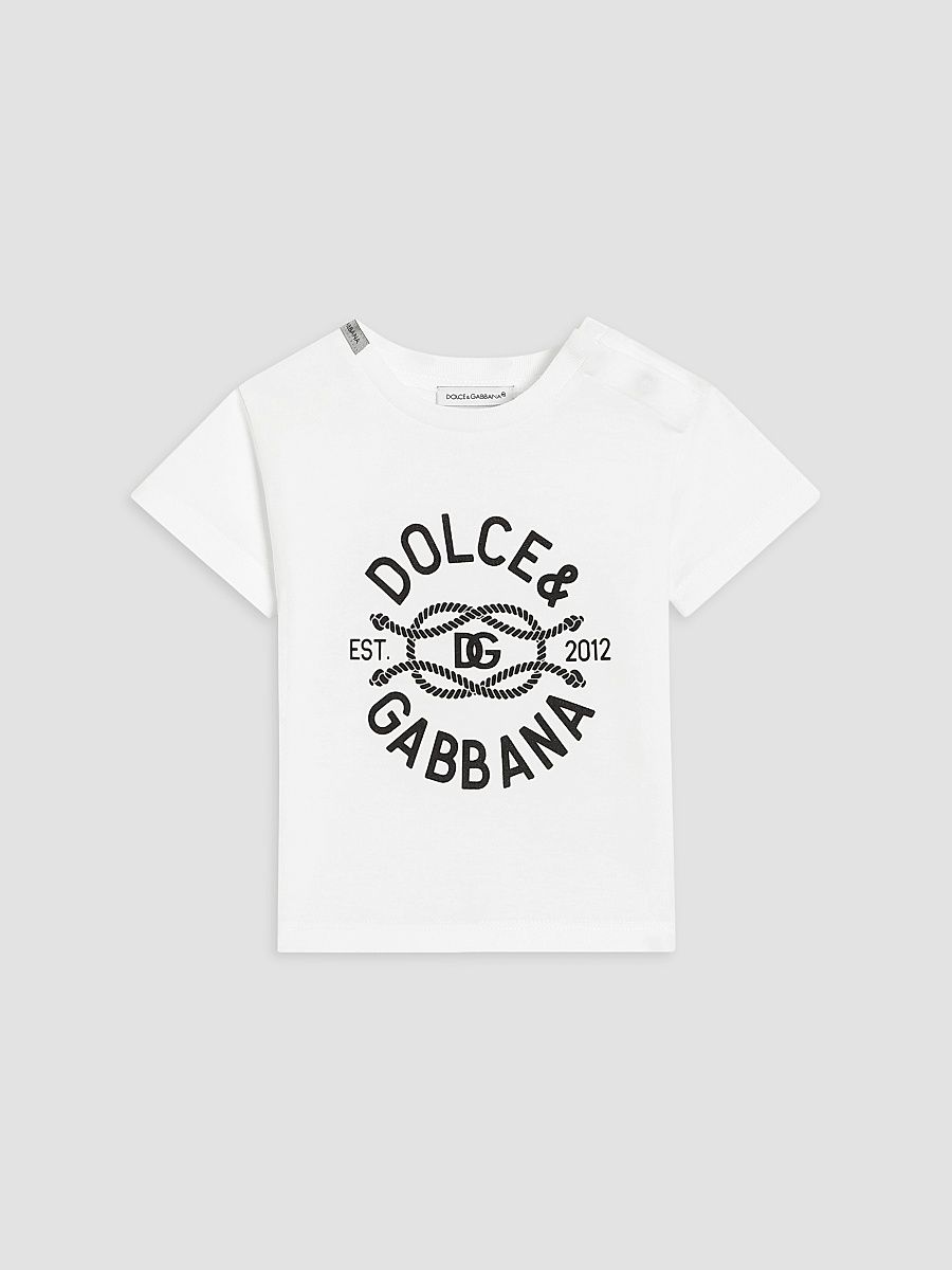 Baby Boy's Logo Cotton Jersey T-Shirt - Bianco - Size 24 Months