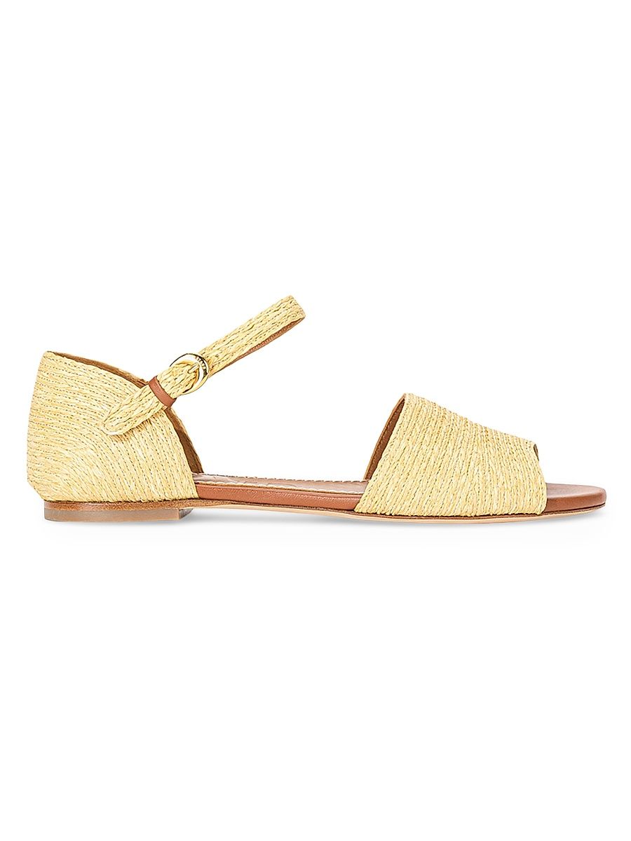 Women's Catherine Raffia Sandals - Natural - Size 10.5