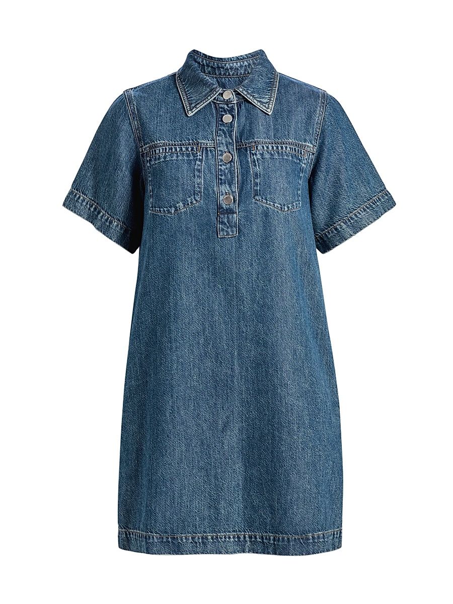 Women's Hayley Ultra Featherweight Denim Minidress - Delcan - Size XL