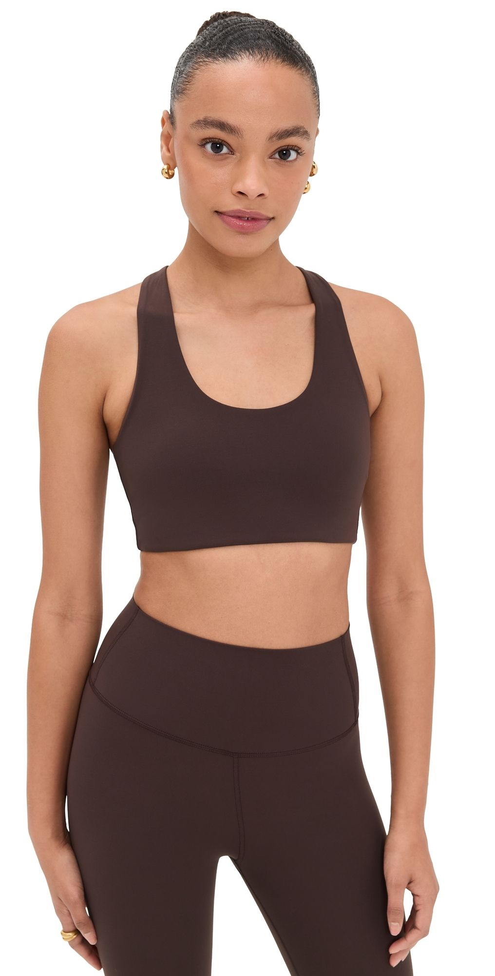 Splits59 Sara Airweight Bra Dark Chocolate L