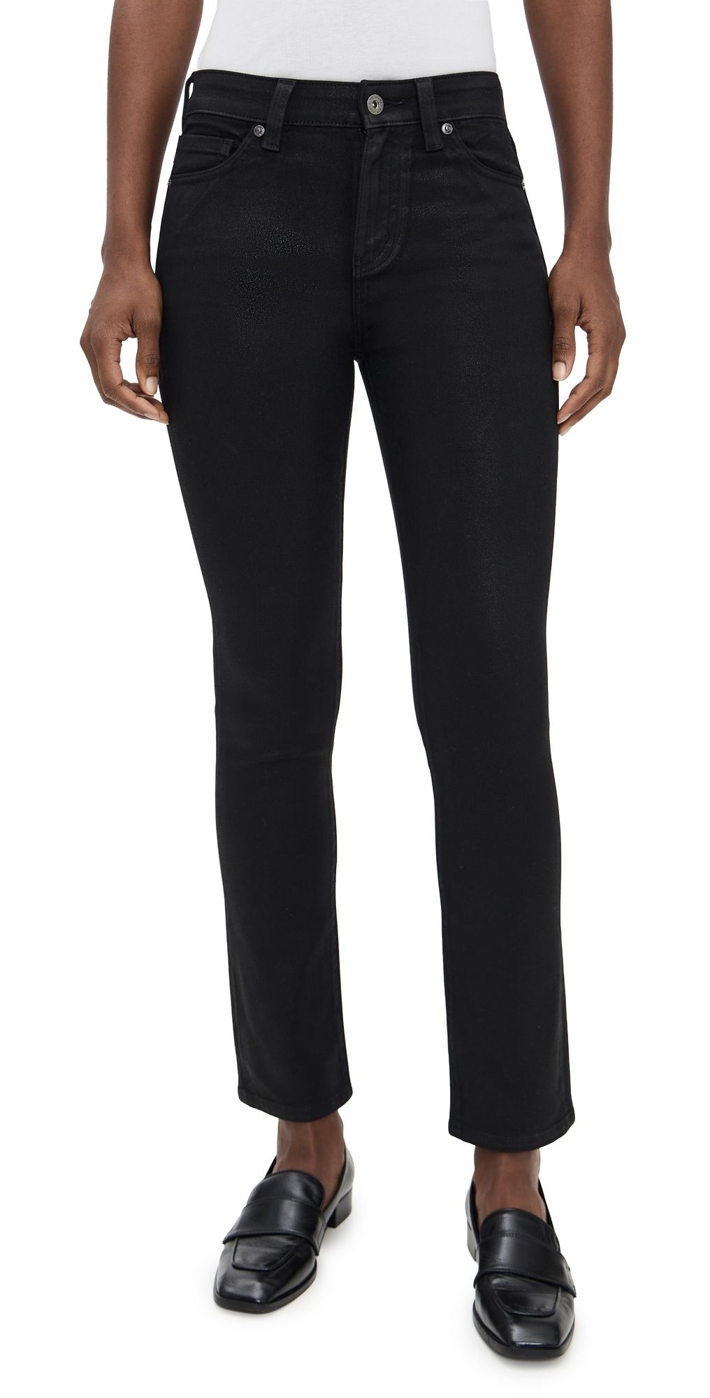 AG Mari Coated Jeans Ltt Lt Super Black 27