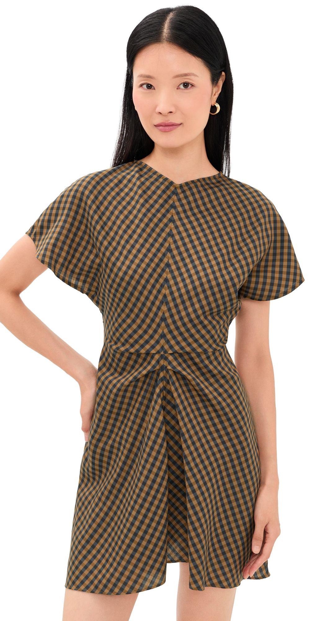 A. L.C. Leni Dress Pecan/Navy 14