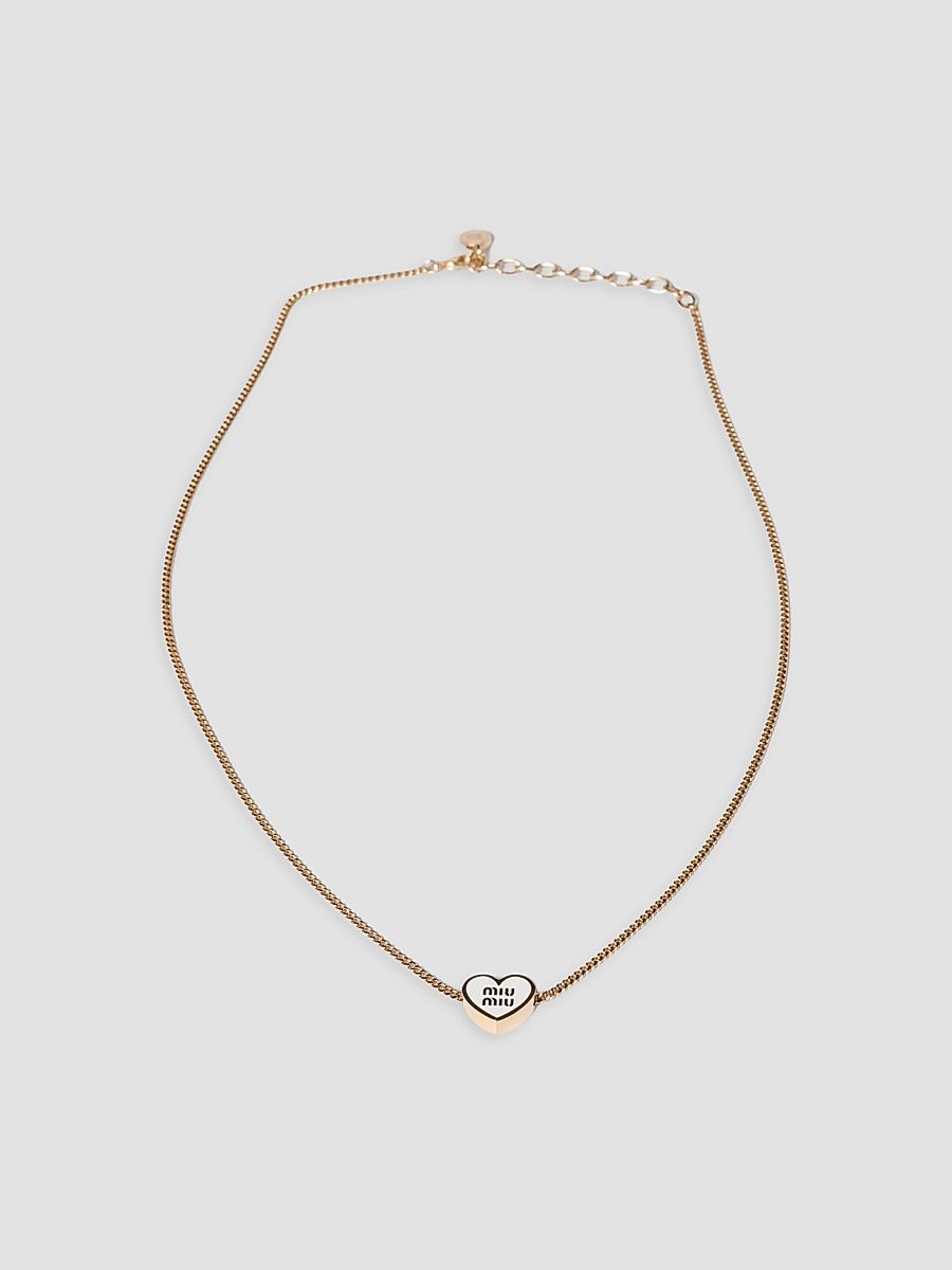 Women's Metal Necklace - White